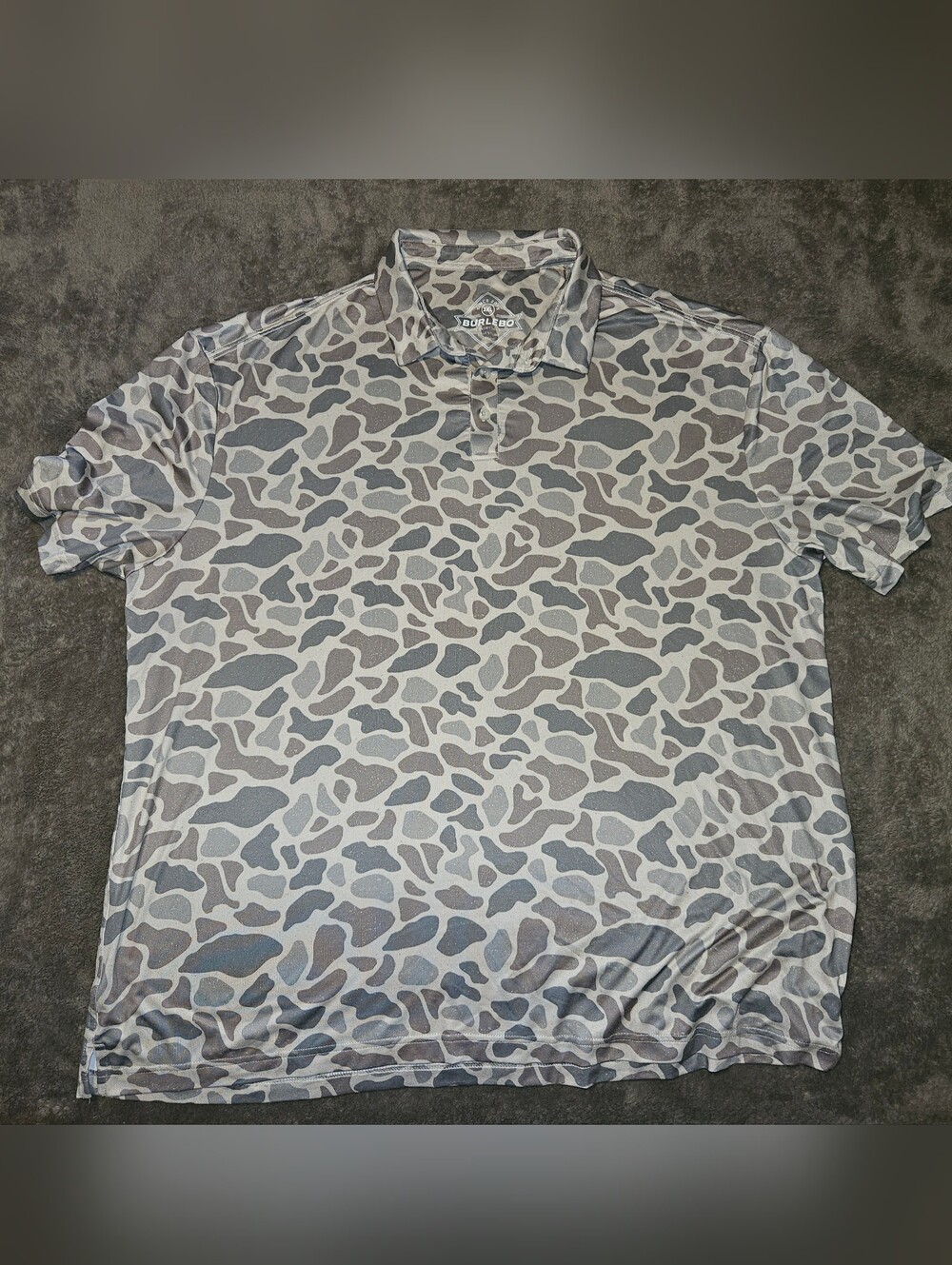 Burlebo - Men's Performance Polo - Classic Deer Camo